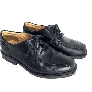 Boulevard Club Black Leather Dress Shoes Mens 10M Breatheoprene